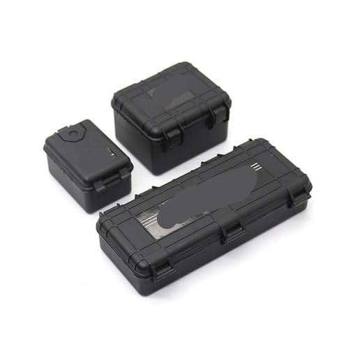 BritBolt 3pcs 1 10 Skala RC -Autozubehör für Plastikwaffen -Aufbewahrungsboxen kompatibel mit CC01 D110 90046RC -Models Schrauborganisator Gehäuse(Black) von BritBolt