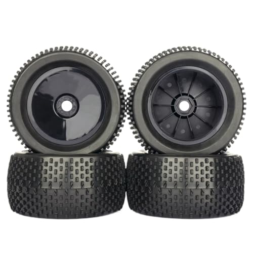 BritBolt 4PCS 137x68mm Offroad-Reifen mit 17-mm-Adapter für 1/8-Skala-RC-Autos, die mit verschiedenen Modellen kompatibel sind, einschließlich Talion Speed-Zubehör(Black) von BritBolt