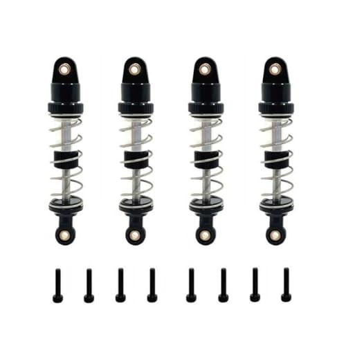 BritBolt 4PCS Metallöl -Stoßdämpferdämpfer für RC -Auto -Upgrade -Teilezubehör kompatibel mit den Modellen 14209 14210 14211 16207 16208 16209 16210 H16(Black) von BritBolt