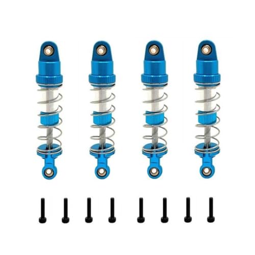 BritBolt 4PCS Metallöl -Stoßdämpferdämpfer für RC -Auto -Upgrade -Teilezubehör kompatibel mit den Modellen 14209 14210 14211 16207 16208 16209 16210 H16(Blue) von BritBolt