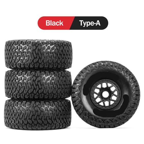 BritBolt 4PCS Offroad-Reifenräder 135x59 mm mit 17-mm(Type A Black) von BritBolt
