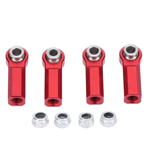 BritBolt 4PCS RC Link Stange End M4 -Gewinde CW 7mm Ballgelenkkopf kompatibel mit 1 10 -Skalierungs -Modellautos und RC -Fahrzeugen(Red) von BritBolt