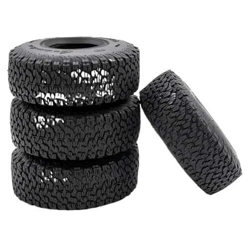 BritBolt 4pcs 1,9 Zoll 110 x 45 mm Gummireifen für 1/10 -Skala -RC -Crawler -Autos, die mit Trax Wraith Yikong und ähnlichen 1,9 -Räder -Modellen kompatibel sind von BritBolt
