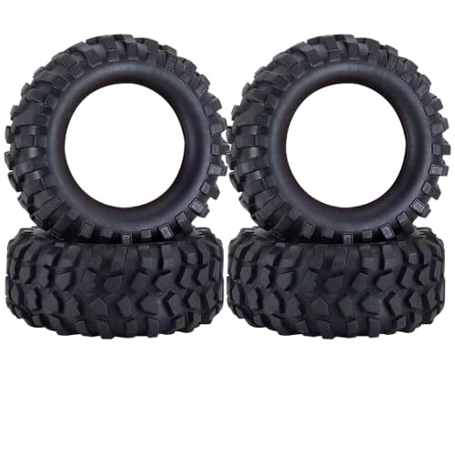 BritBolt 4pcs 1,9 Zoll 96 mm Gummireifen mit Kunststoffrädern kompatibel mit 1 10 -Skala -RC -Crawler -Autos und ähnlichen Modellen wie Wraith Yikong D110(Tires 4pcs) von BritBolt