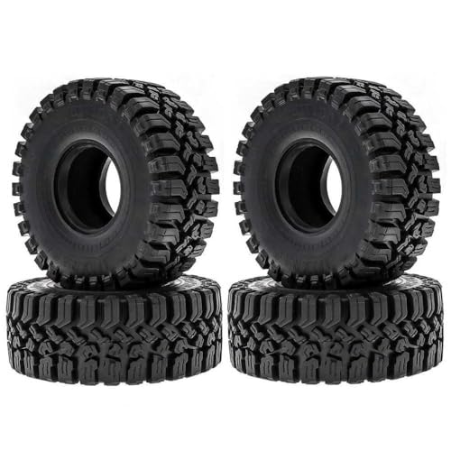 BritBolt 4pcs 1,9 -Zoll -Gummireifen 120 x 48 mm für 1 10 Skala RC Crawler Cars kompatibel mit verschiedenen 1,9 Rädern und Modellen wie Wraith Yikong von BritBolt