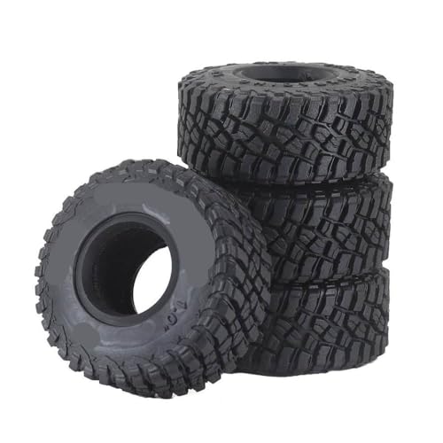 BritBolt 4pcs 1 Zoll Metallräder Hub Rim -Upgrade für 1 18 RC Crawler Car kompatibel mit -Models SCX24 FMS Crawler Upgrade Teile(1.0 Tire A) von BritBolt