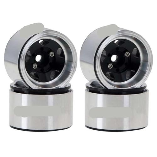 BritBolt 4pcs 1 Zoll Metallräder Hub Rim -Upgrade für 1 18 RC Crawler Car kompatibel mit -Models SCX24 FMS Crawler Upgrade Teile(B-4pcs) von BritBolt