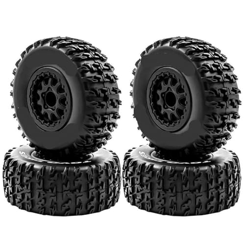 BritBolt 4pcs 112mm 1/10 Kurzzeitreifen mit 12 -mm -Hex -Rädern, die mit 110 -Skalen -RC -Autos wie 727 10SC und ähnlichen Modellen kompatibel sind(D 4pcs) von BritBolt