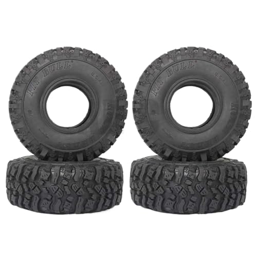 BritBolt 4pcs 115mm Gummi -Schlamm -Grappler -Reifen kompatibel mit 1 10 -Skala -RC -Crawler für II 90046 90047 und Modelle wie G500 TRX6 G63 von BritBolt