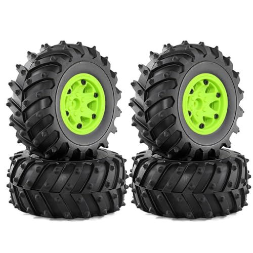 BritBolt 4pcs 12mm Hex 1 10 Scale 128mm Buggy -Reifen kompatibel mit 1 10 RC -Autos Teile für das Himoto I -Modell aufbauen(Green) von BritBolt