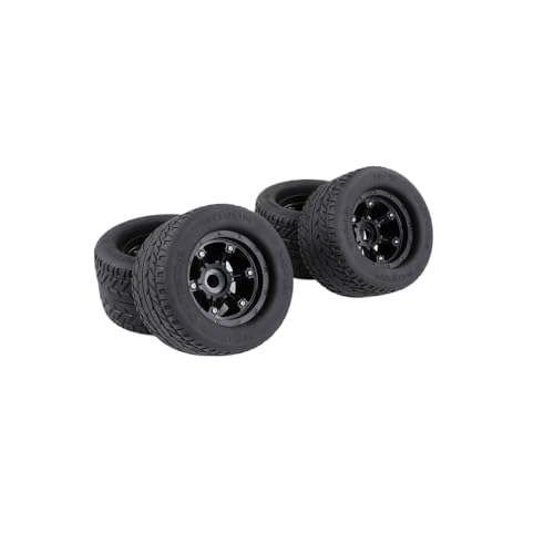 BritBolt 4pcs 200x120 mm auf der Straße abseits der Straßenräder Reifen für 1 5 Skala RC -Autos kompatibel mit max. X TRX -Models Fahrzeugteile(Tire with Blue Nut) von BritBolt