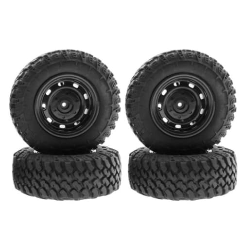 BritBolt 4pcs 75mm Reifenrad -Reifen -Set kompatibel mit 1 12 -Skala -RC -Autos für MN99S MN D91 D96 D99 MN90 MN98 Modelle Upgrade Teile Ersatzzubehör von BritBolt