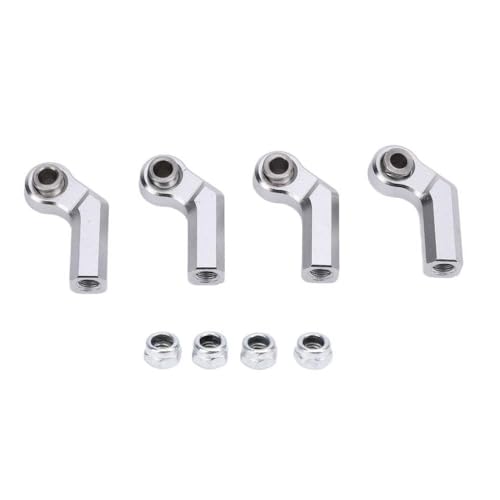 BritBolt 4pcs M4 -Gewinde 7 0 mm Durchmesser Metallkugelgelenk für RC -Auto -Biegerbindungen, die mit verschiedenen Modellen kompatibel sind(Silver) von BritBolt