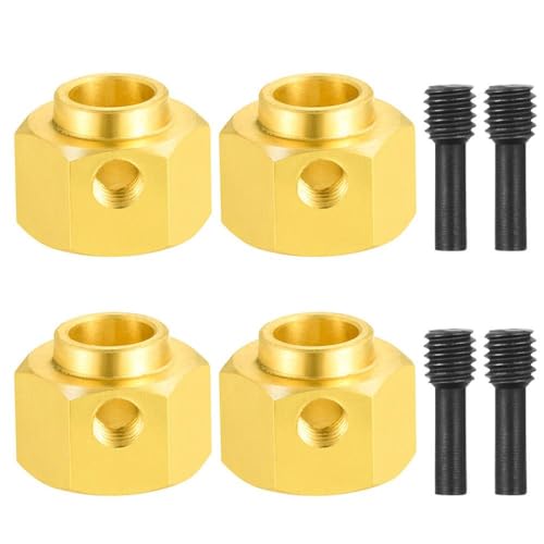 BritBolt 4pcs Messing 12mm Rad Sechskantantriebsadapter erweitert 5 6 7 8 9 10 11 12 15 20 mm für 1 10 Skala RC Crawler Car Teile kompatibel mit verschiedenen Modellen(8mm) von BritBolt