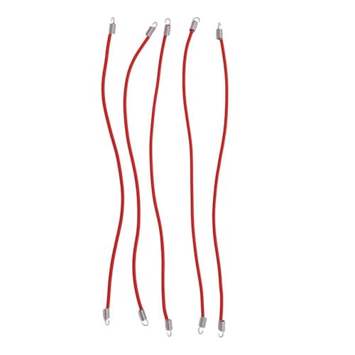 BritBolt 5pcs 30 cm Nylon Seilgurte für 1/8 1/10 Skala RC -Auto -Dach -Gepäckträger mit Fernbedienungsfahrzeugen kompatibel(Red) von BritBolt