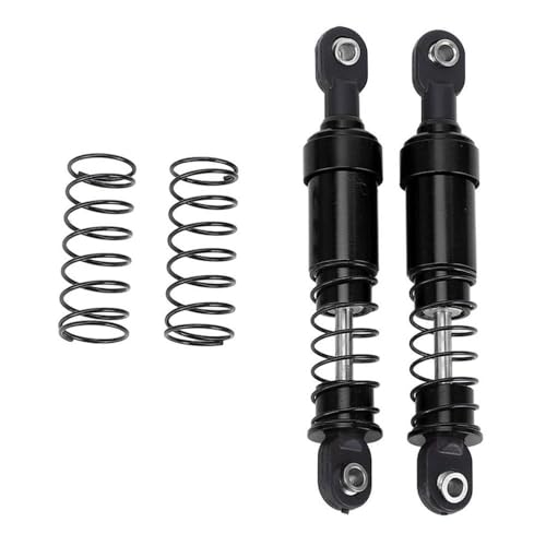 BritBolt 75 mm Leichter wasserdichtes Aluminium -RC -Autoöl -Stoßdämpfer mit 1 10 -Skala -RC -Autos kompatibel(Black) von BritBolt