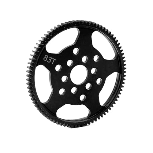BritBolt 83T Stahlgetriebe Metall-Spurgetriebe und Montierung 54970 Getriebekompatibel mit 1 10-Skala-RC-Automodellen wie CC02 CC-02 CC 02 Teile und Zubehör(83T Gear) von BritBolt