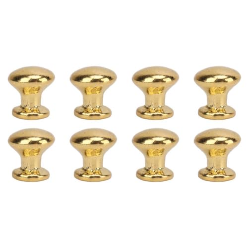 BritBolt 8pcs 1 12 Skala Miniatur Round Head Pullgriff(Gold) von BritBolt