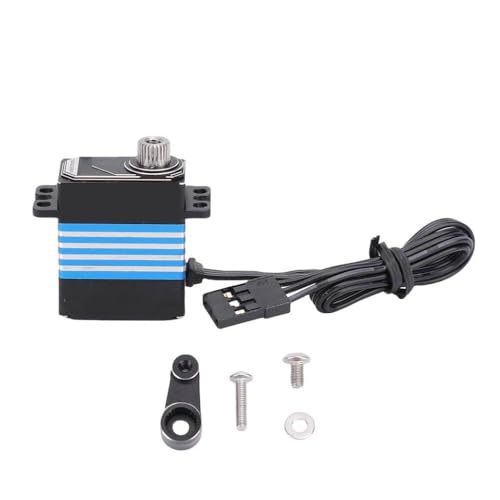 BritBolt 9 kg RC Digitales Servo mit ARM IP66 wasserdichte Metallausrüstungs -Servo -Ersatzteil kompatibel mit 1 18 -Skala -Crawler -Autos und ähnlichen Modellen(Blue) von BritBolt