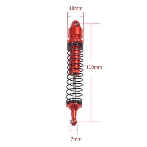 BritBolt 90 mm 100 mm 110 mm 120 mm Metallschockdämpfer für 1 10 Skala RC Crawler Car kompatibel mit CC01 Wraith TRX6 -Modellen(110mm 1PCS) von BritBolt