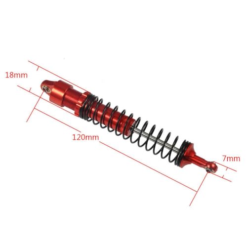 BritBolt 90 mm 100 mm 110 mm 120 mm Metallschockdämpfer für 1 10 Skala RC Crawler Car kompatibel mit CC01 Wraith TRX6 -Modellen(120mm 1PCS) von BritBolt
