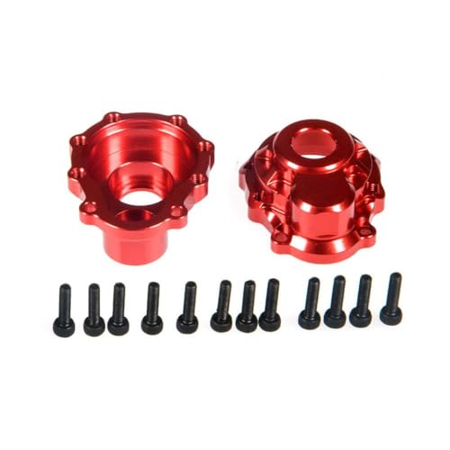 BritBolt Aluminiumlenker Lenkung Knöchel Portal Cover vorne mit 1 10 -Skala RC Crawler Carteile vorne kompatibel(Red-1Pair) von BritBolt