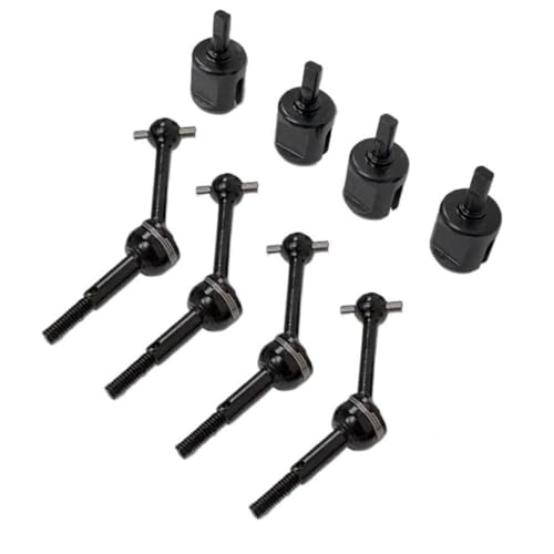 BritBolt Antriebswellengelenkbecher -Differentialbecher für 1/10 RC -Auto -Upgrade -Teile kompatibel mit TT01 TT02 TT01D TT01E -Modelle Stahlmetallersatzzubehör(CVD and Joint Cup) von BritBolt