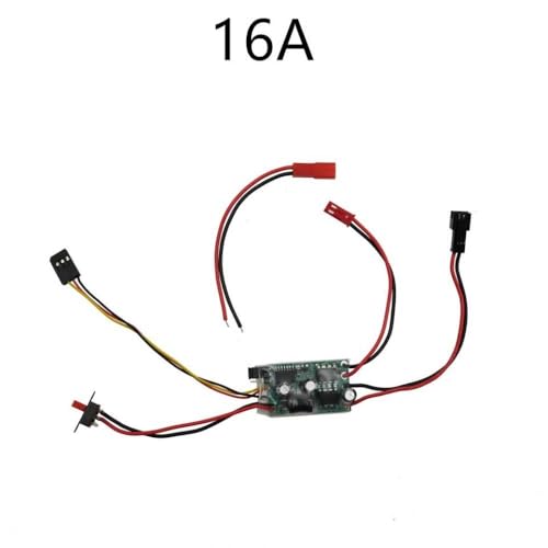 BritBolt C14 C24 C64-1 B24 B16 B36 D12 MN99S MN 16A 30A gebürstete ESC-Speed-Controller kompatibel mit 1 12 1 16 Skala RC-Cars-Teilezubehör für Fernbedienungsfahrzeuge kompatibel(16A) von BritBolt