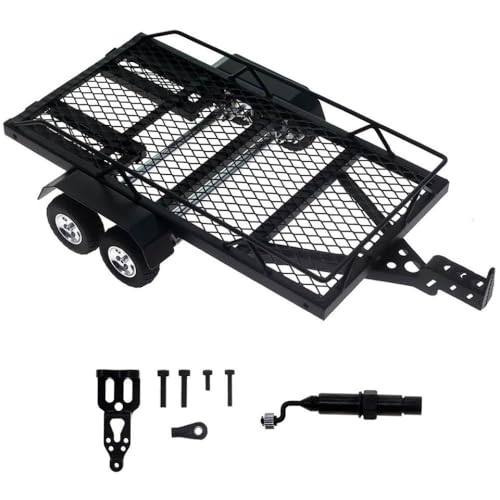 BritBolt Dual -Achs -Metallanhänger für 1/18 1/24 RC -Crawler -Crawler mit SCX24 FMS18 FMS24 CR18P -Modellen kompatibel von BritBolt
