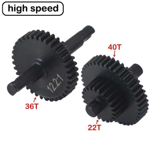 BritBolt Edelstahl -Getriebegetriebe Set Set kompatibel mit 1 18 -Skala -RC -Crawler -Autos Overdrive -Unterdring -Upgrade -Teile(High) von BritBolt