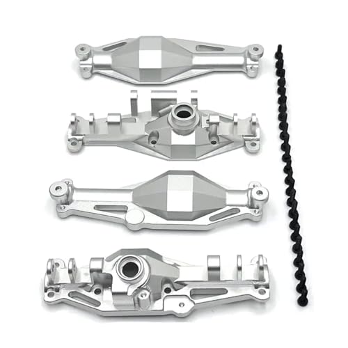 BritBolt H12Y H12Y+ 1/12 RC Crawler Car Upgrade Teile vorne Metallachse Gehäuse mit 1/12 Skala Crawler -Fahrzeugen kompatibel(Front Rear Silver) von BritBolt