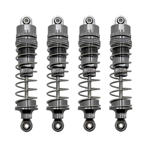 BritBolt HB Toys R1001 R1002 R1003 4PCS Metallöl -Stoßdämpfer Dämpfer -Upgrade -Teile für 1 10 -Skala RC -Auto kompatibel mit verschiedenen Modellen(Grey) von BritBolt