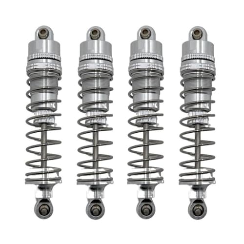 BritBolt HB Toys R1001 R1002 R1003 4PCS Metallöl -Stoßdämpfer Dämpfer -Upgrade -Teile für 1 10 -Skala RC -Auto kompatibel mit verschiedenen Modellen(Silver) von BritBolt
