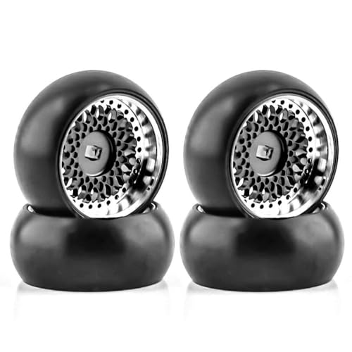 BritBolt Hartplastische Driftreifen Metallrad Rand kompatibel mit 284131 K969 K989 Z 1 28 RC -Upgrade -Teile(Black) von BritBolt