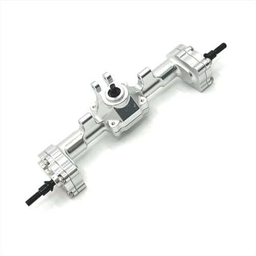 BritBolt Heck -Türbrückenbaugruppe Metall -Upgrade Teil kompatibel mit FMS 1 24 xq FCX18 Crusher K5 Fernbedienungsauto -Zubehör(Silver) von BritBolt