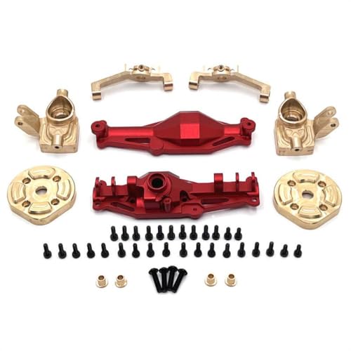 BritBolt Hyper GO H12Y H12Y+ 1/12 RC Crawler Car Upgrade Teile Metall vor Vordere Gehäuse Messing Gewicht Zubehör kompatibel mit 1/12 Skala RC -Crawler(Front Black) von BritBolt