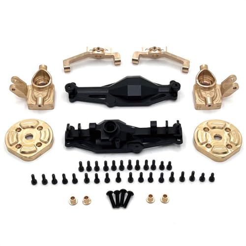 BritBolt Hyper GO H12Y H12Y+ 1/12 RC Crawler Car Upgrade Teile Metall vor Vordere Gehäuse Messing Gewicht Zubehör kompatibel mit 1/12 Skala RC -Crawler(Front Silver) von BritBolt