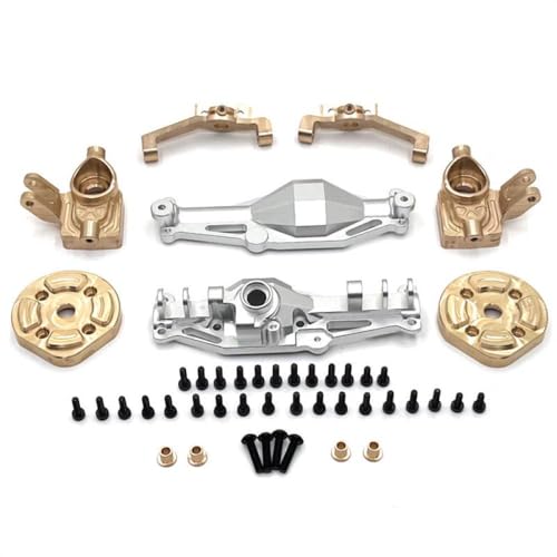 BritBolt Hyper GO H12Y H12Y+ 1/12 RC Crawler Car Upgrade Teile Metall vor Vordere Gehäuse Messing Gewicht Zubehör kompatibel mit 1/12 Skala RC -Crawler(Rear Red) von BritBolt