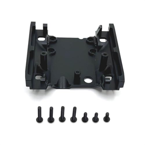 BritBolt Hyper Go H12Y H12Y 1/12 Skala RC-Autometall-Chassis-Upgrade-Teile mit rutschfeiner Plattengetriebe Getriebe Montage Basis-Spurkompatible Zubehör(Black) von BritBolt