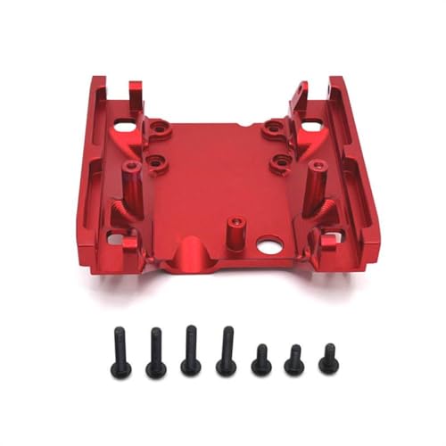 BritBolt Hyper Go H12Y H12Y 1/12 Skala RC-Autometall-Chassis-Upgrade-Teile mit rutschfeiner Plattengetriebe Getriebe Montage Basis-Spurkompatible Zubehör(Red) von BritBolt