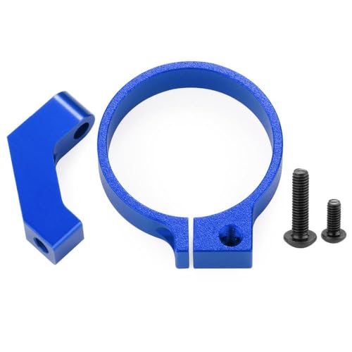 BritBolt Kompatible Aluminiummotor -Lüftermontage mit Kühlkühlabdeckung für 1/18 1/14 Skala -Motoren passt 20 mm 24 mm Durchmesser -Lüfter(24MM-Blue) von BritBolt