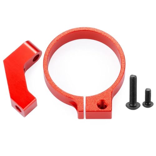 BritBolt Kompatible Aluminiummotor -Lüftermontage mit Kühlkühlabdeckung für 1/18 1/14 Skala -Motoren passt 20 mm 24 mm Durchmesser -Lüfter(24MM-Red) von BritBolt