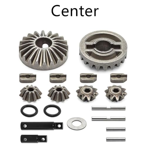 BritBolt Kompatible Differentialausgangsgetriebe 8982 8989 für 1 8 maxx 1 10 maxx 2 0 Upgrade Teile Metall Vordermitte Heck -Zahnradzubehör Zubehör(Center) von BritBolt
