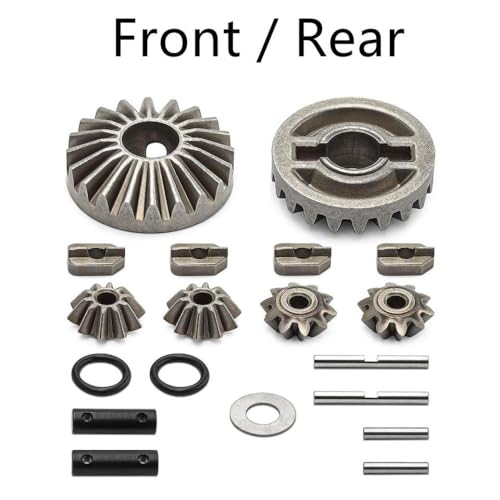 BritBolt Kompatible Differentialausgangsgetriebe 8982 8989 für 1 8 maxx 1 10 maxx 2 0 Upgrade Teile Metall Vordermitte Heck -Zahnradzubehör Zubehör(Front or Rear) von BritBolt