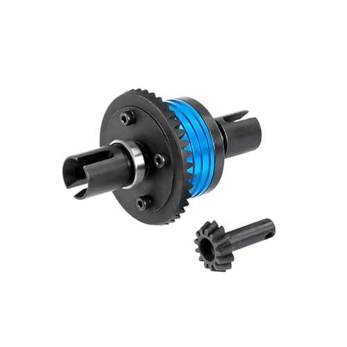 BritBolt Kompatible -Metallmetall -Vorder- und Hinterdifferential -Zahnrad -Set Universal Fit für 1 5 -Skala Rovan Rofun F5 RF5 4WD auf Straßenmodellen ähnlich wie MCD XS5(Blue with Gear 13T) von BritBolt