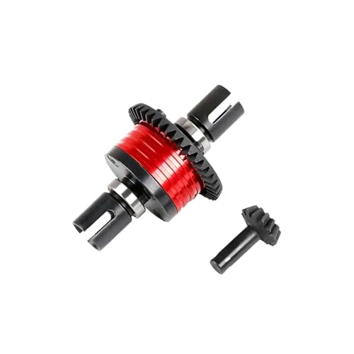 BritBolt Kompatible -Metallmetall -Vorder- und Hinterdifferential -Zahnrad -Set Universal Fit für 1 5 -Skala Rovan Rofun F5 RF5 4WD auf Straßenmodellen ähnlich wie MCD XS5(Red with Gear 13T) von BritBolt