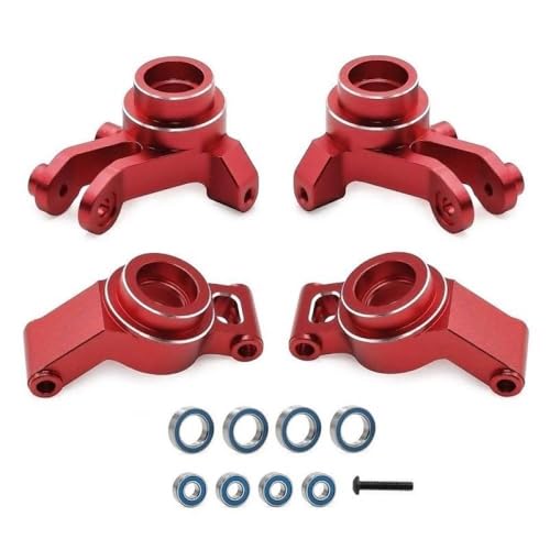 BritBolt Lenkblöcke Stubachse -Träger 10734 10751 kompatibel mit MAXX XRT -Modellen Aktualisieren Sie Teile für RC -Autoszubehör(1 Set Red) von BritBolt
