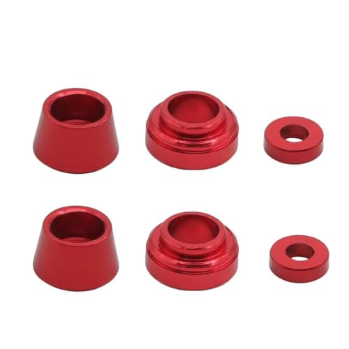 BritBolt Lenkknöchel Flanschhülsenbuchse -Dichtung eingestellt mit 1 10 -Skala -RC -Automodellen TT02 TT 02 Upgrade -Teile und Zubehör(Red) von BritBolt