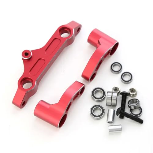 BritBolt Lenks Bellcrank Set Metal Lenkungsbaugruppe Upgrade -Teile für 1 5 Skala 8S RC -Autos kompatibel mit verschiedenen 8S -Off -Straßenmodellen(Red) von BritBolt