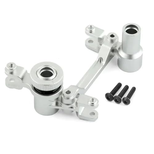 BritBolt Lenkung Bellcranks Servo Horn Arm 8543 Metalllenker -Montage -Upgrade Teil kompatibel mit 1 7 Skala RC Desert Racer Udr Unlimited Off Road Vehicle(Silver) von BritBolt